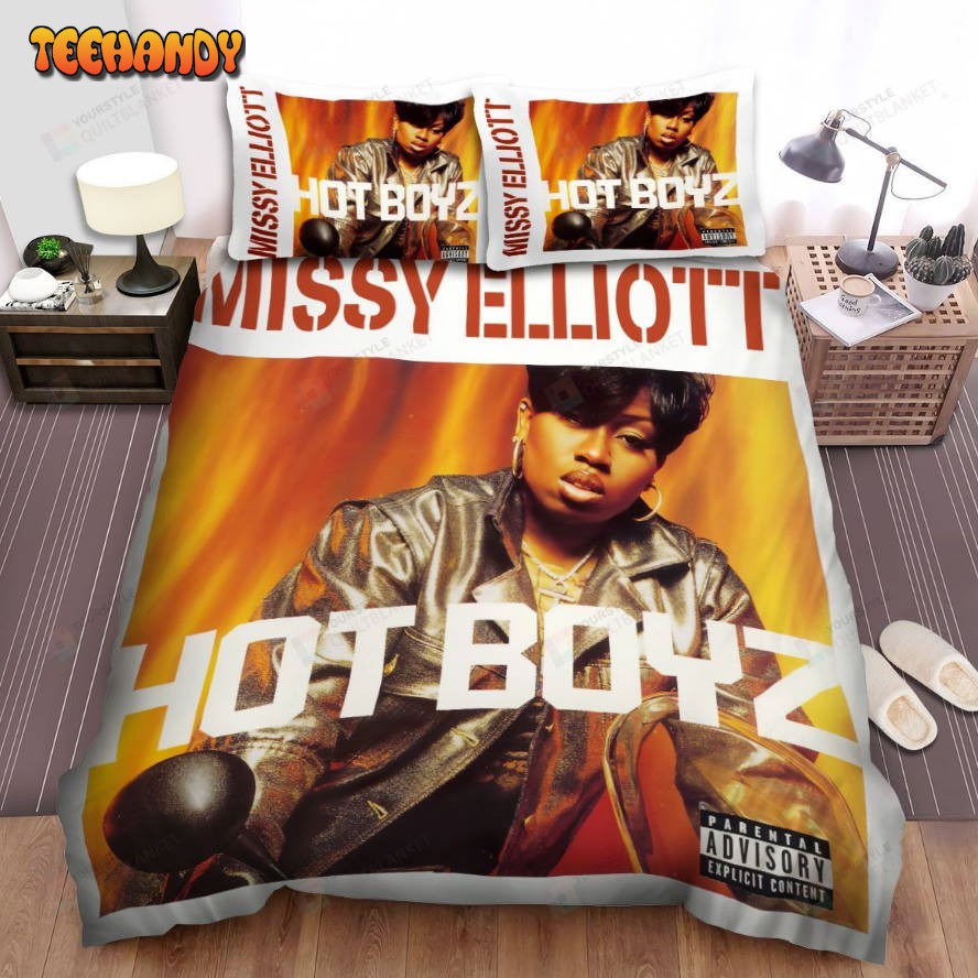 Missy Elliott Hot Boyz Song Art Cover Bed Sheets Spread Duvet Cover Bedding Sets