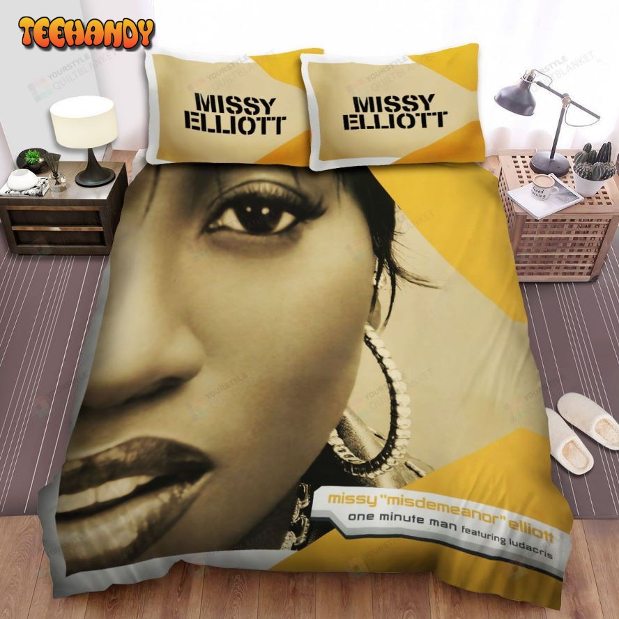 Missy Elliott One Minute Man Song Art Cover Spread Duvet Cover Bedding Sets