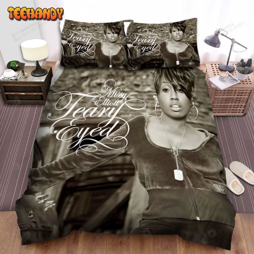 Missy Elliott Teary Eyed Single Art Cover Spread Duvet Cover Bedding Sets