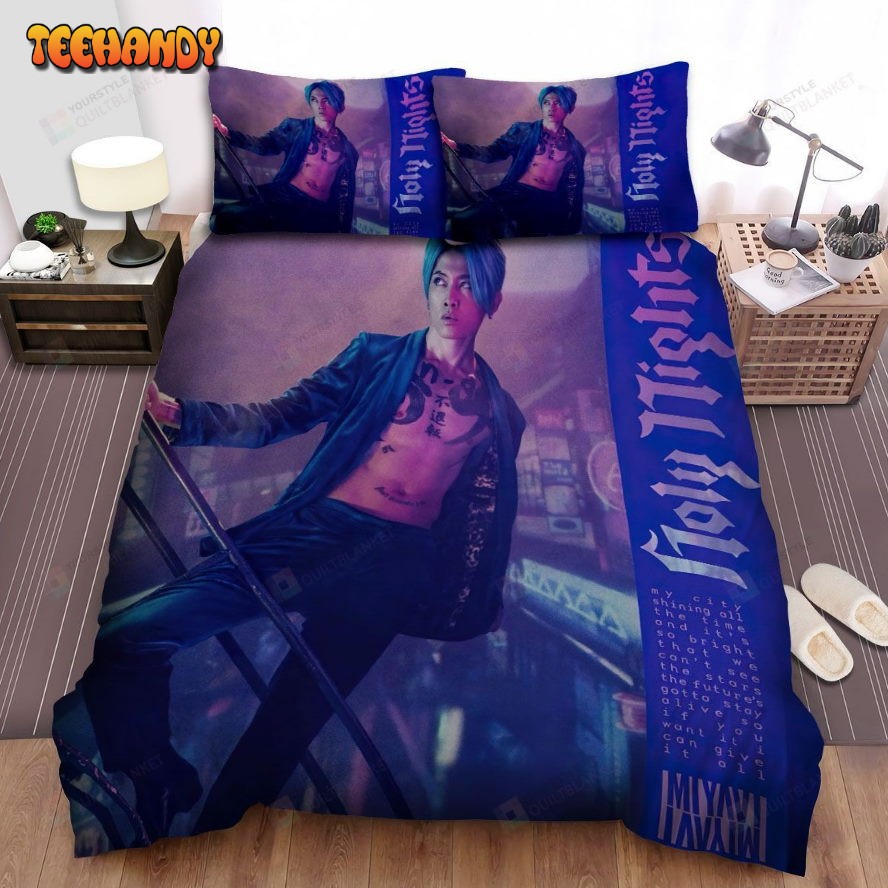 Miyavi Holy Nights Album Cover Spread Comforter Duvet Cover Bedding Sets