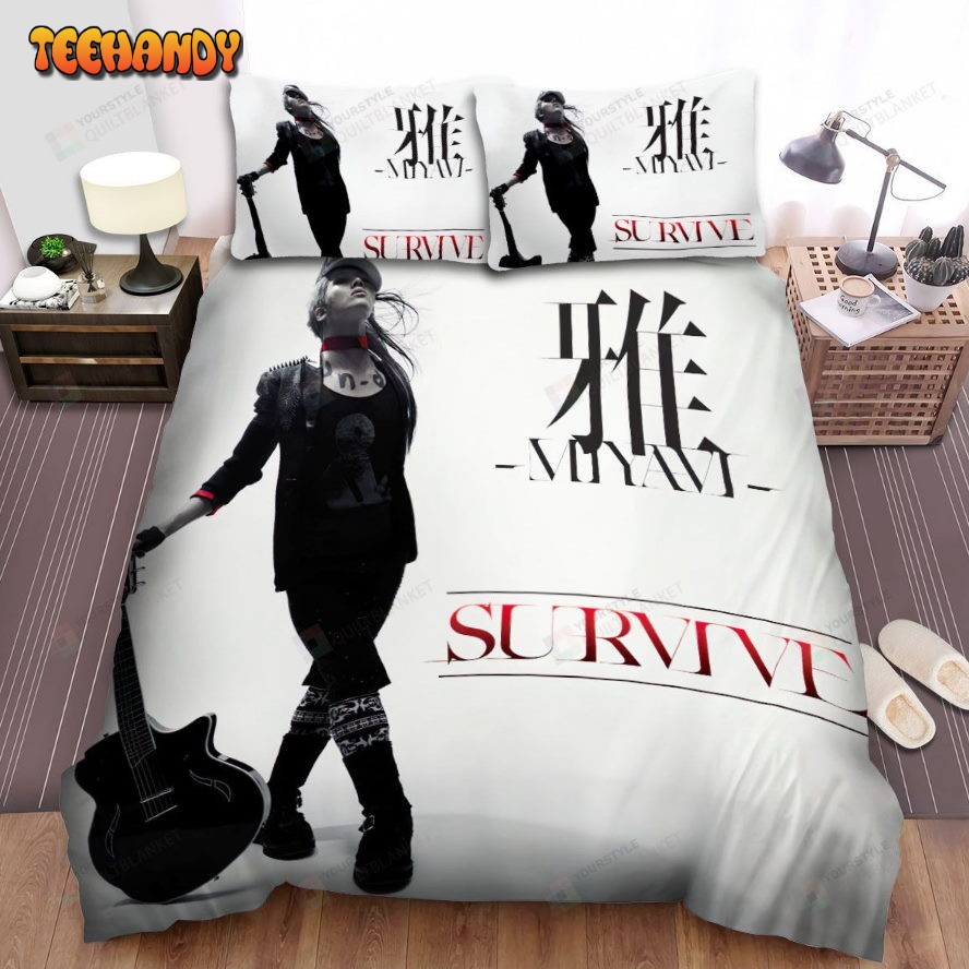 Miyavi Survive Album Cover Spread Comforter Duvet Cover Bedding Sets