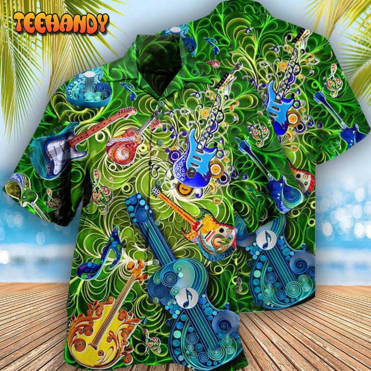 Music Melody Of Time Guitar It Is Magic Hawaiian Shirt