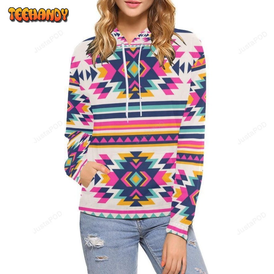 Navajo Native American Indians Aztec Tribal Print Pullover 3D Hoodie