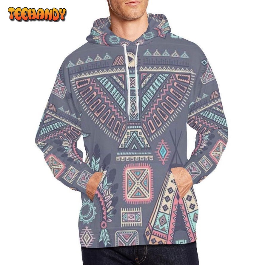 Navajo Native Aztec Indians American Tribal Print Pullover 3D Hoodie