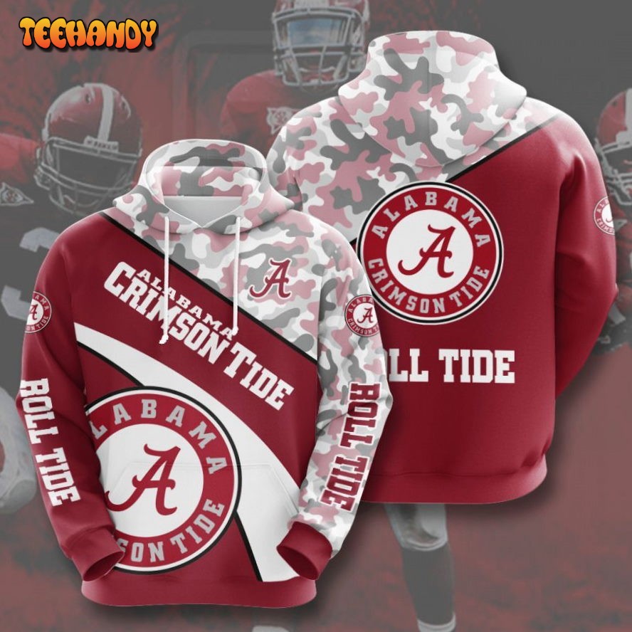 Ncaa- Alabama Crimson Tide 3d Hoodie Style 03