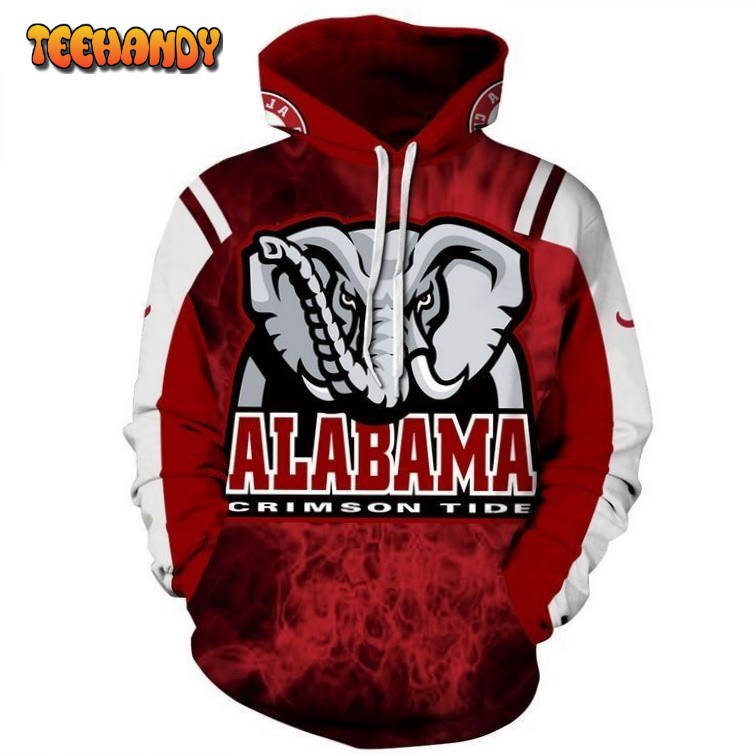 Ncaa- Alabama Crimson Tide 3d Hoodie Style 06