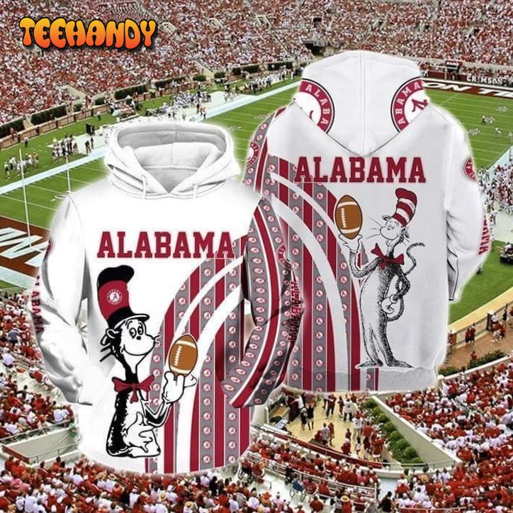 Ncaa- Alabama Crimson Tide 3d Hoodie Style 07