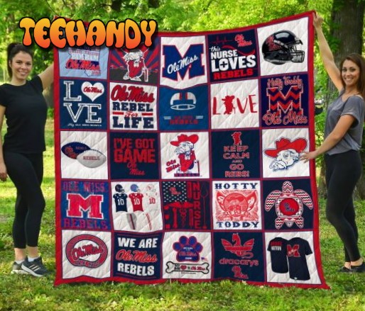 Ncaa Ole Miss Rebels 3D Customized Personalized 3D Quilt Blanket