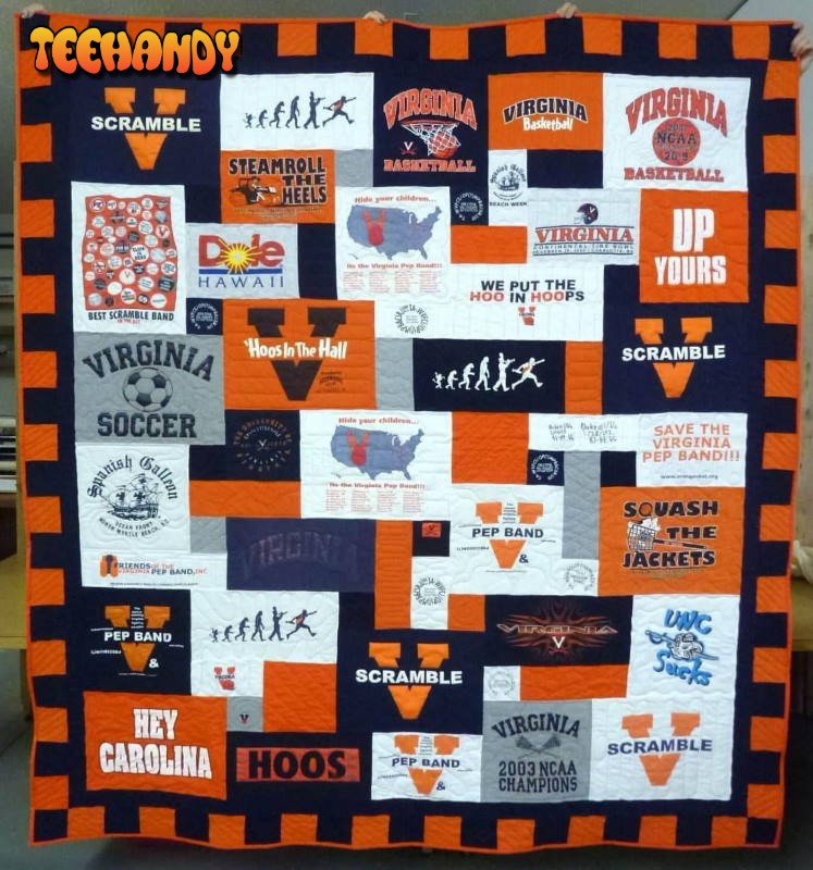 Ncaa Virginia Cavaliers 3D Customized Personalized 3D Customized Quilt Blanket