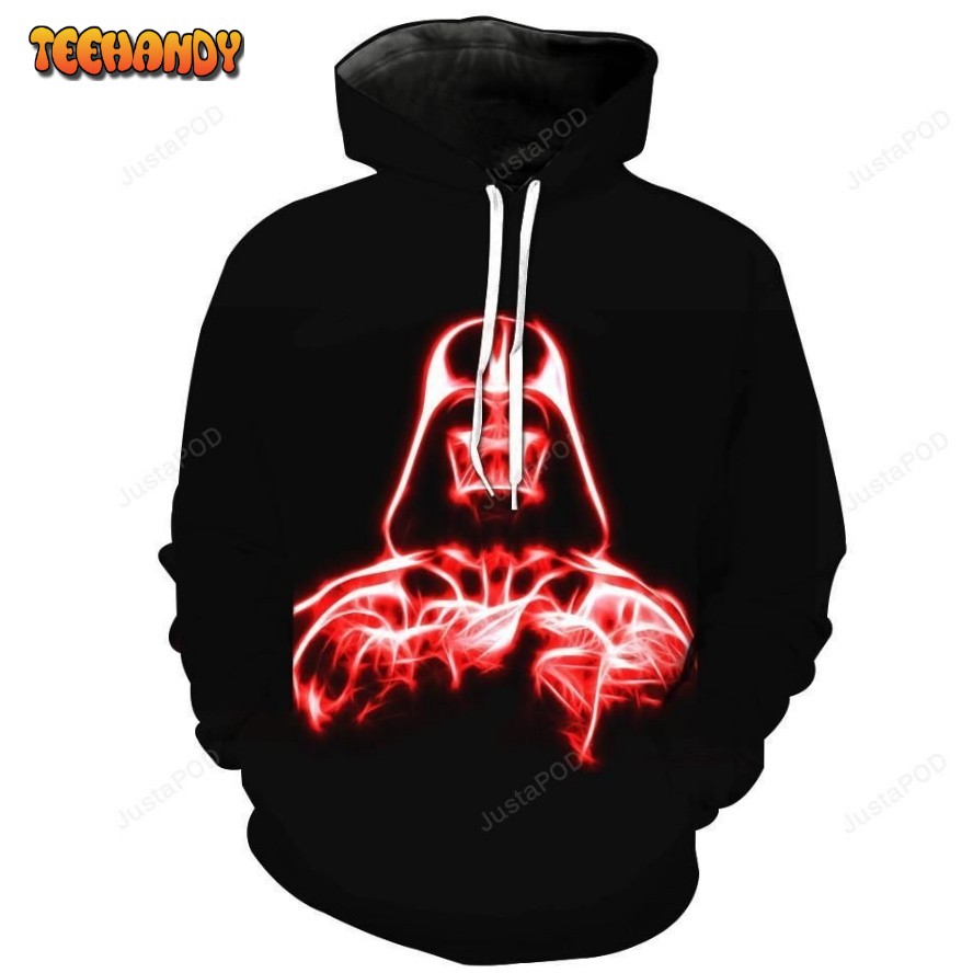 Neon Anakin Skywalker Darth Vader Star Wars 3D Hoodie All Over 3D