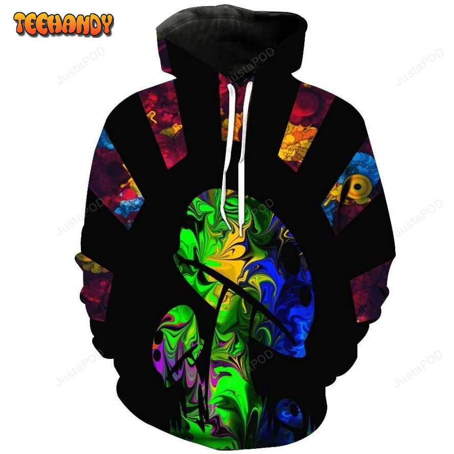 Neon Mushrooms 3D Hoodie For Men Women All Over 3D Printed Hoodie