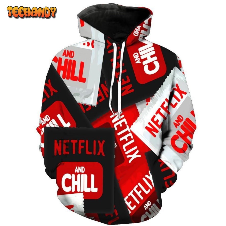 Netflix Chill 3D Hoodie For Men Women All Over 3D Printed Hoodie