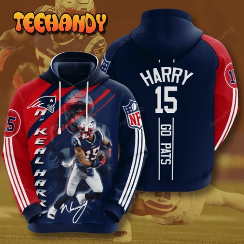 New England Patriots NKeal Harry 3D Hoodie For Men For Women