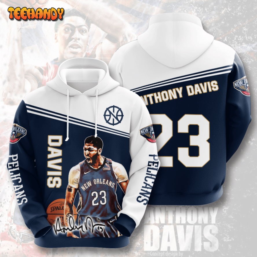 New Orleans Pelicans Anthon Davis 3D Hoodie Sweatshirt For Fans