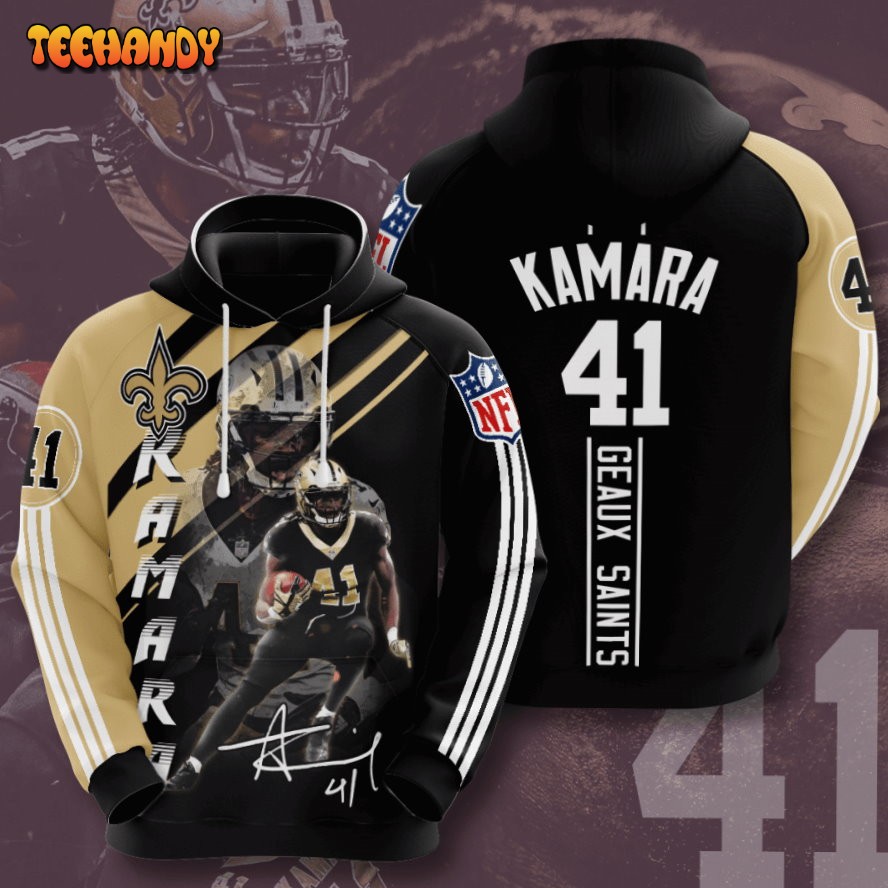 New Orleans Saints Alvin Kamara 3D Hoodie Sweatshirt For Fans Men Women