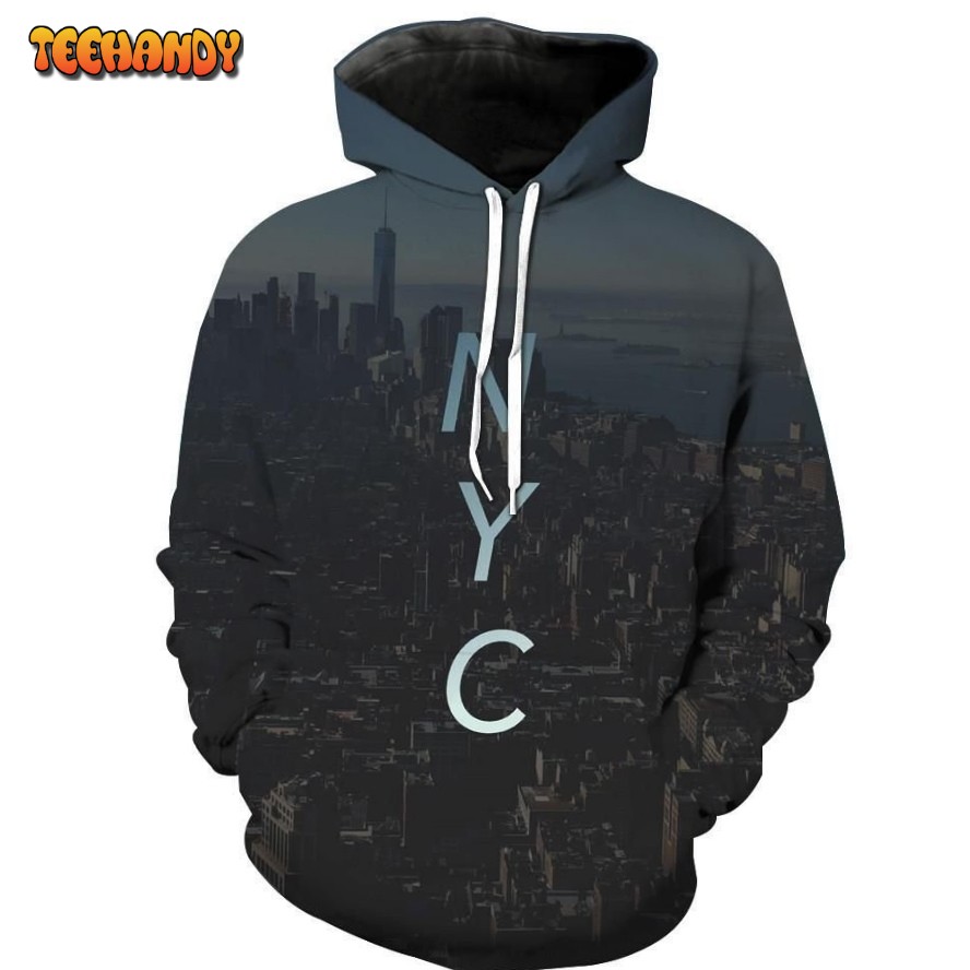 New York City 3D Hoodie For Men Women All Over 3D Printed Hoodie