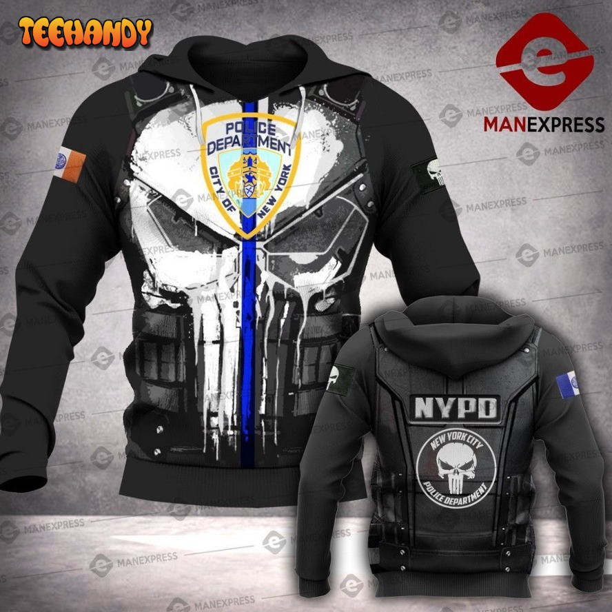 New York City Police Department 3D Hoodie For Men For Women All Over Hoodie