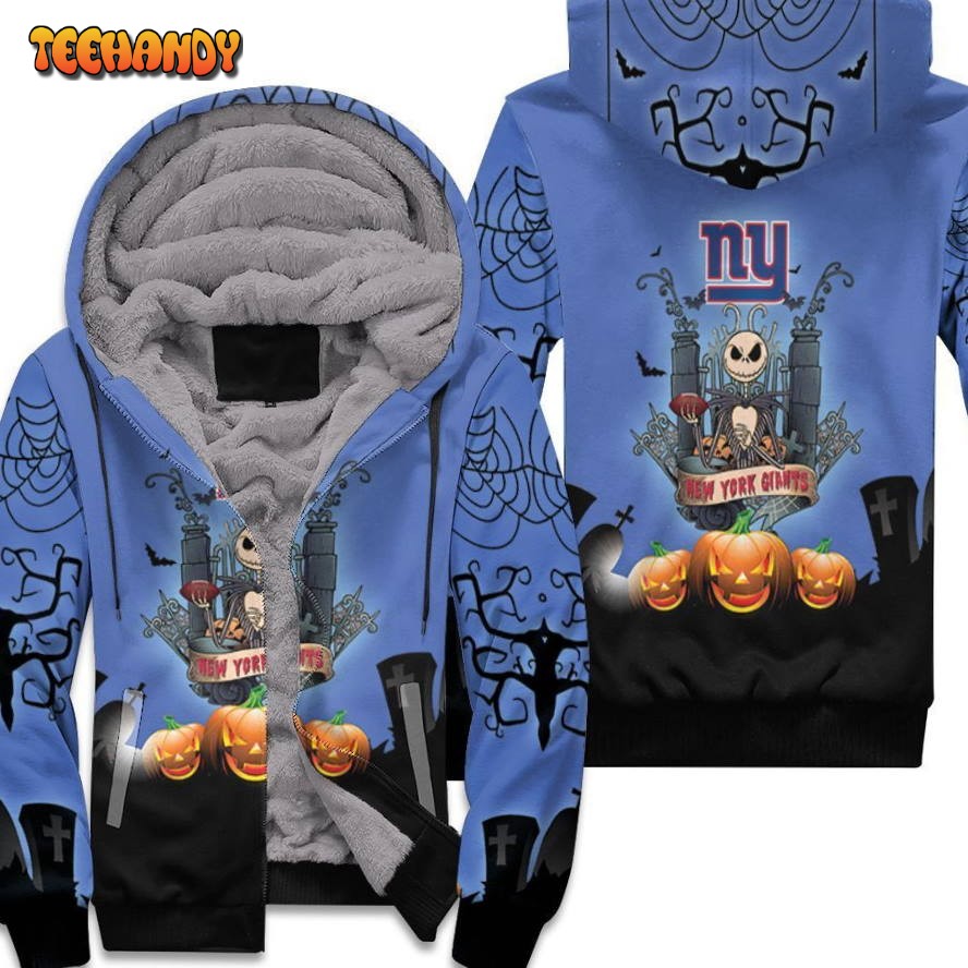 New York Giants And Jack Skellington 3D Hoodie Unisex Fleece Hoodie