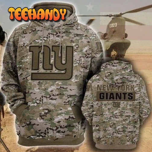 New York Giants Camo Pullover And Zippered Hoodies Custom 3d Graphic 3d