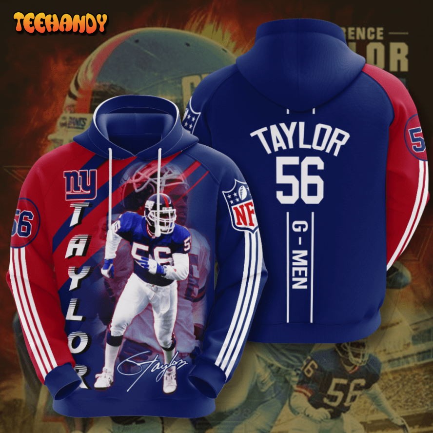 New York Giants Lawrence Taylor 3D Hoodie For Men For Women All Over Hoodie