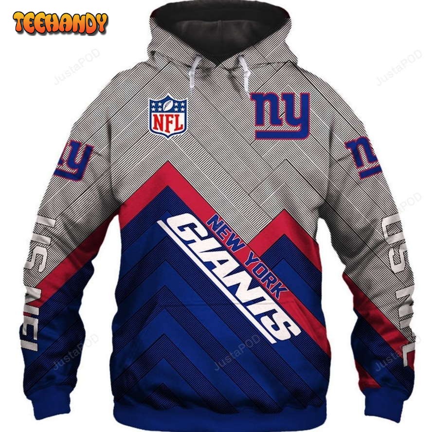 New York Giants NFL Men and Women 3D Hoodie New York Giants NFL 3D Shirt