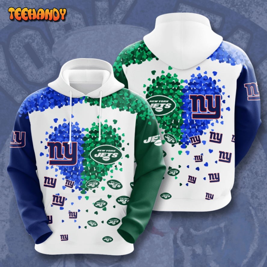 New York Giants x New York Jets 3D Hoodie