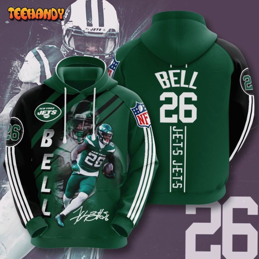 New York Jets Leveon Bell 3D Hoodie Sweatshirt For Fans Men Women