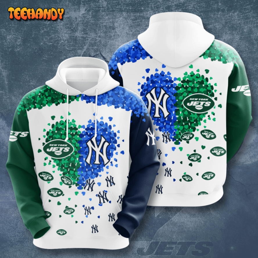 New York Jets Vs New York Yankees 3D Hoodie For Men For Women Hoodie