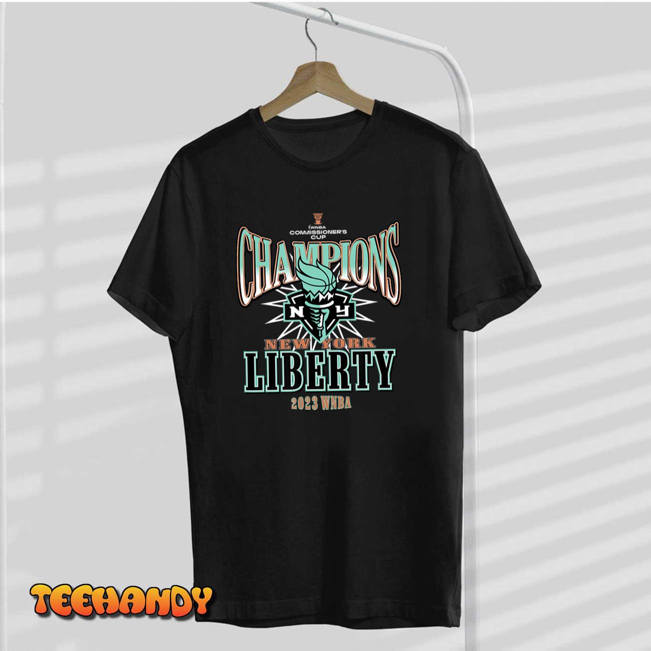 New York Liberty Commissioner’s Cup Champions Leaderboard T-Shirt