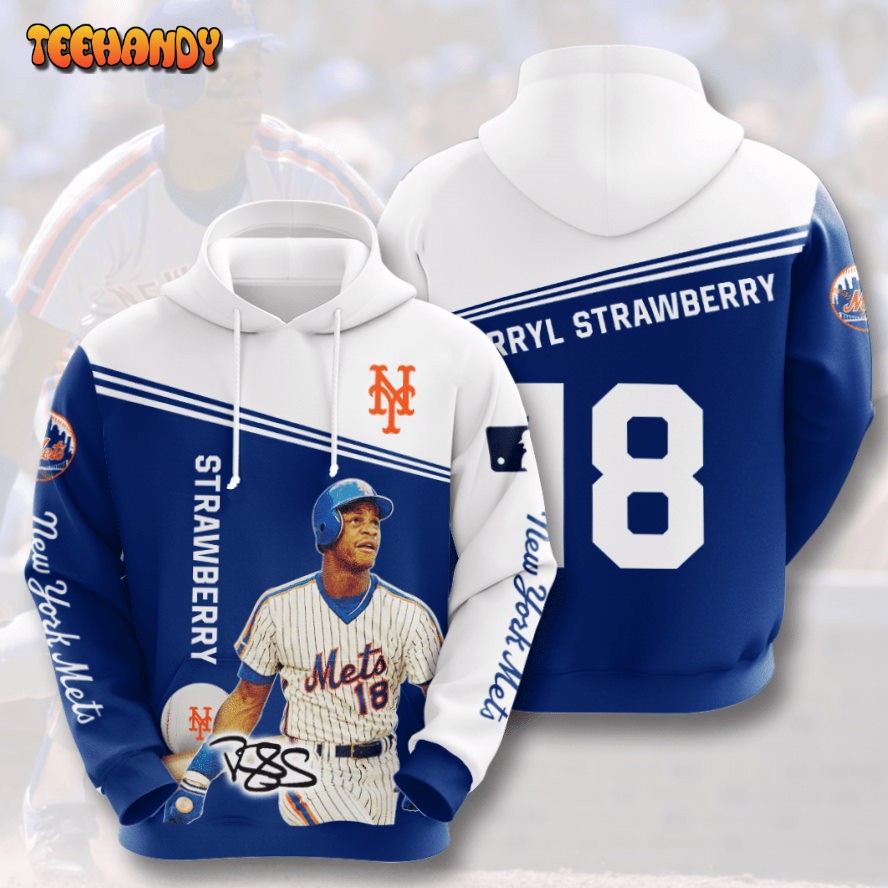 NEW YORK METS Darryl Strawberry 3D Hoodie For Men For Women Hoodie