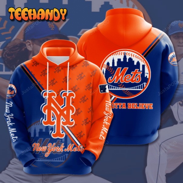 New York Mets Ncaa Football 3d Hoodie For Men For Women New York Hoodie