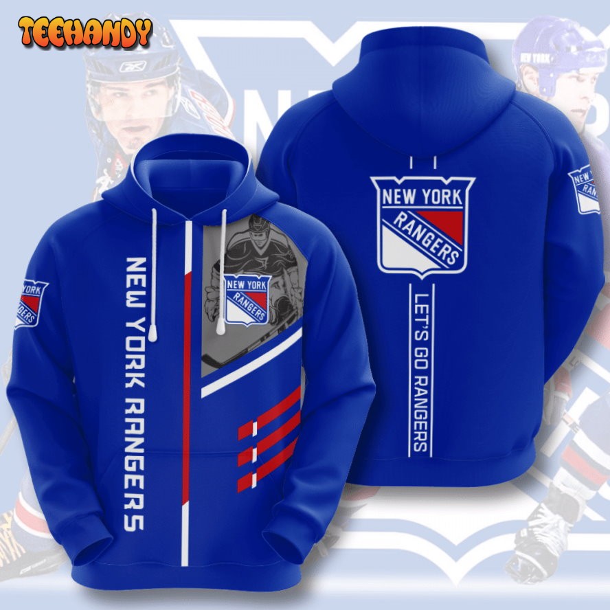 New York Rangers 3D Hoodie