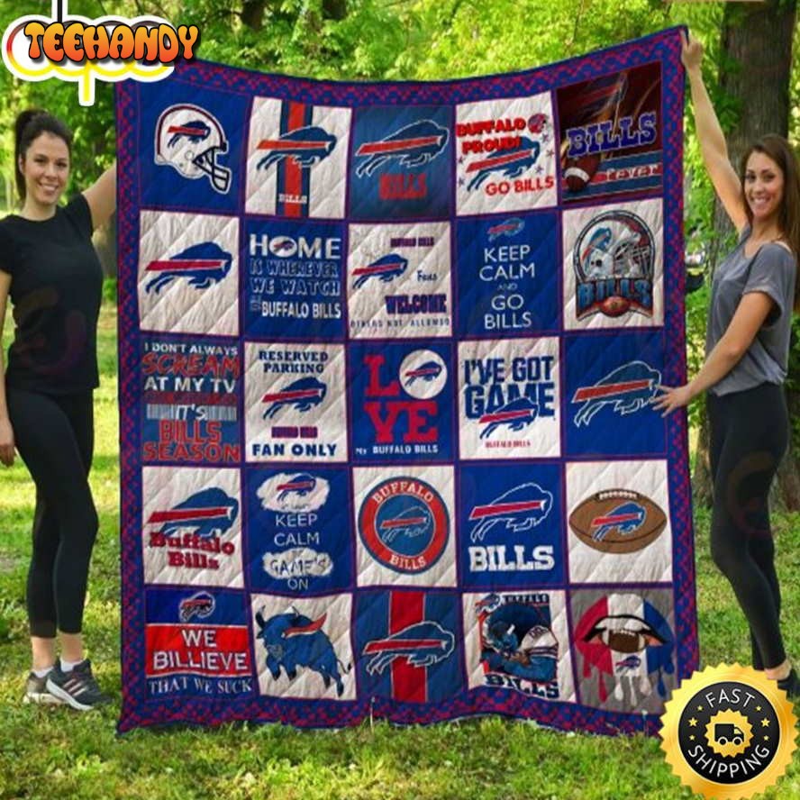 NFL Buffalo Logo Basic Sherpa Fleece Blanket