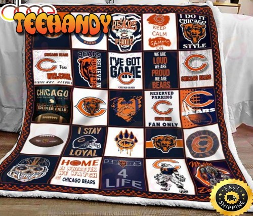 NFL Chicago Bears NFL Footbll  Sherpa Fleece Blanket