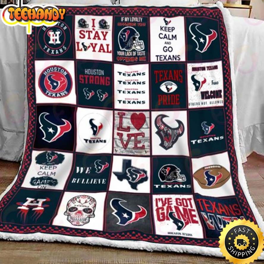 NFL Houston Texans NFL Football Sherpa Fleece Blanket