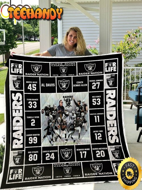 NFL Las Vegas Raiders Super Bowl Champions For Fan NFL Football Blanket