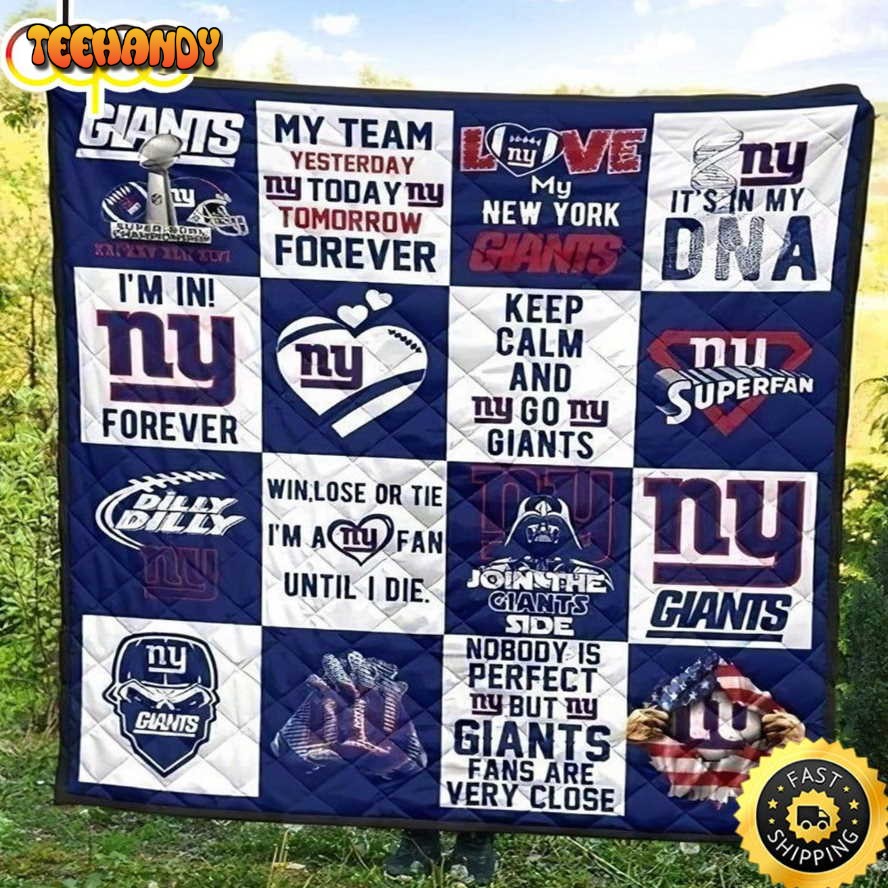 NFL New York Giants Blue White For Fan NFL Football Blanket Gift