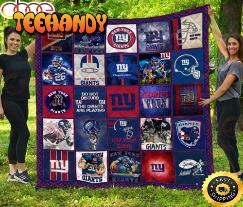 NFL New York Giants Logo NFL Football Sherpa Fleece Blanket