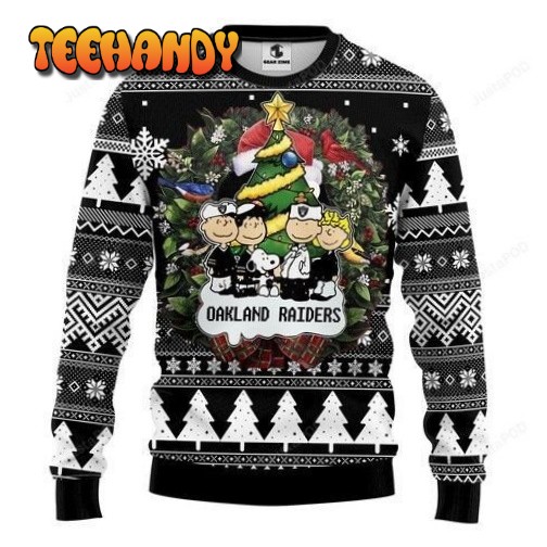 Nfl Oakland Raiders Ugly Christmas Sweater, All Over Print Sweatshirt