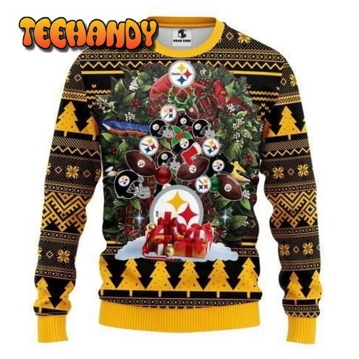 Nfl Pittsburgh Steelers Tree Christmas Ugly Christmas Sweater