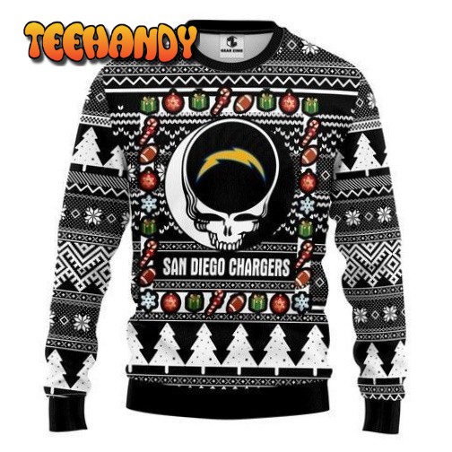 Nfl San Diego Chargers Grateful Dead Ugly Christmas Sweater