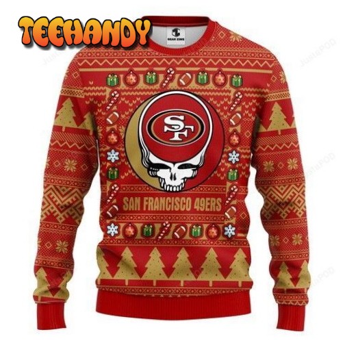 Nfl San Francisco 49ers Grateful Dead Ugly Christmas Sweater