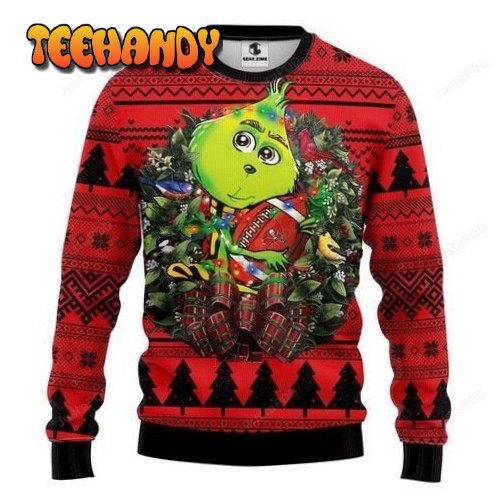 Nfl Tampa Bay Buccaneers Grinch Hug Ugly Christmas Sweater