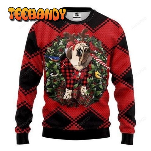 Nfl Tampa Bay Buccaneers Pug Dog Ugly Christmas Sweater