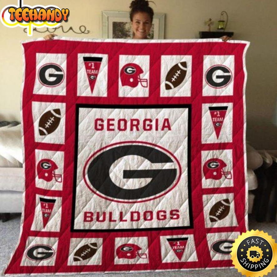 NFL Team Georgia Bulldogs Quilt Blanket