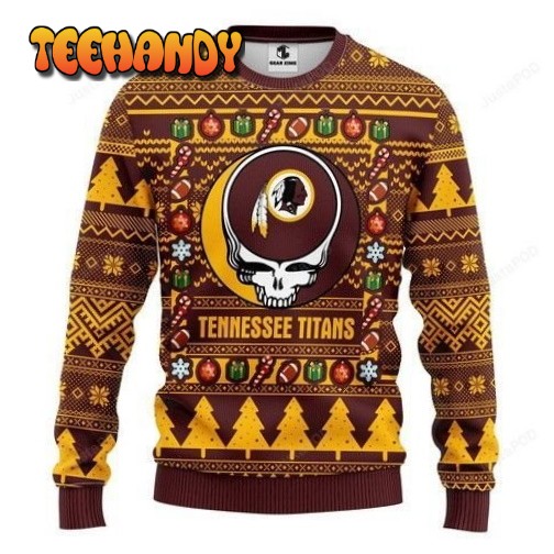 Nfl Washington Redskins Grateful Dead Ugly Christmas Sweater