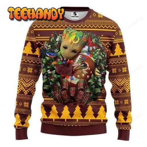 Nfl Washington Redskins Groot Hug Ugly Christmas Sweater