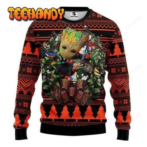 Nhl Anaheim Ducks Groot Hug Ugly Christmas Sweater