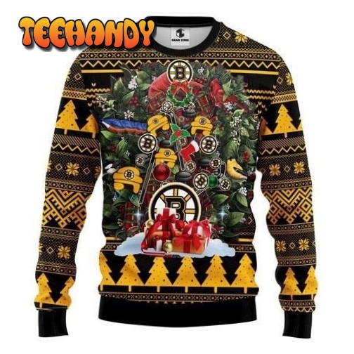 Nhl Boston Bruins Ugly Christmas Sweater, All Over Print Sweatshirt