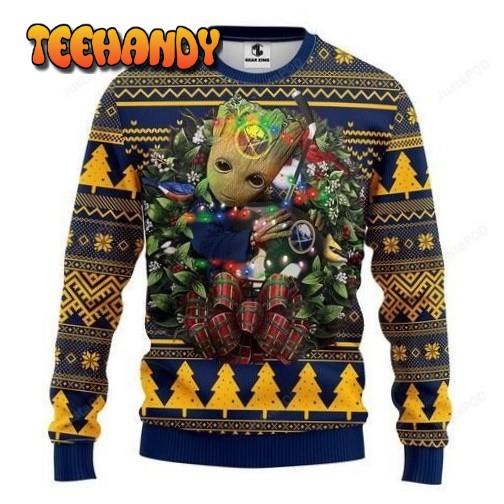 Nhl Buffalo Sabres Groot Hug Ugly Christmas Sweater, Ugly Sweater